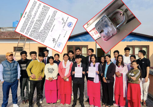 धादिङको नीलकण्ठ क्याम्पसको स्ववियु कार्यालयमा तालाबन्दी