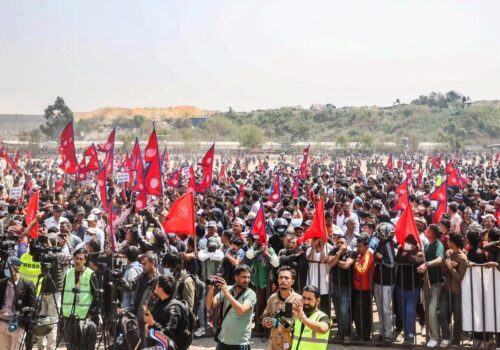 समाजवादी मोर्चा र राजावादीहरूको प्रदर्शन सुरू