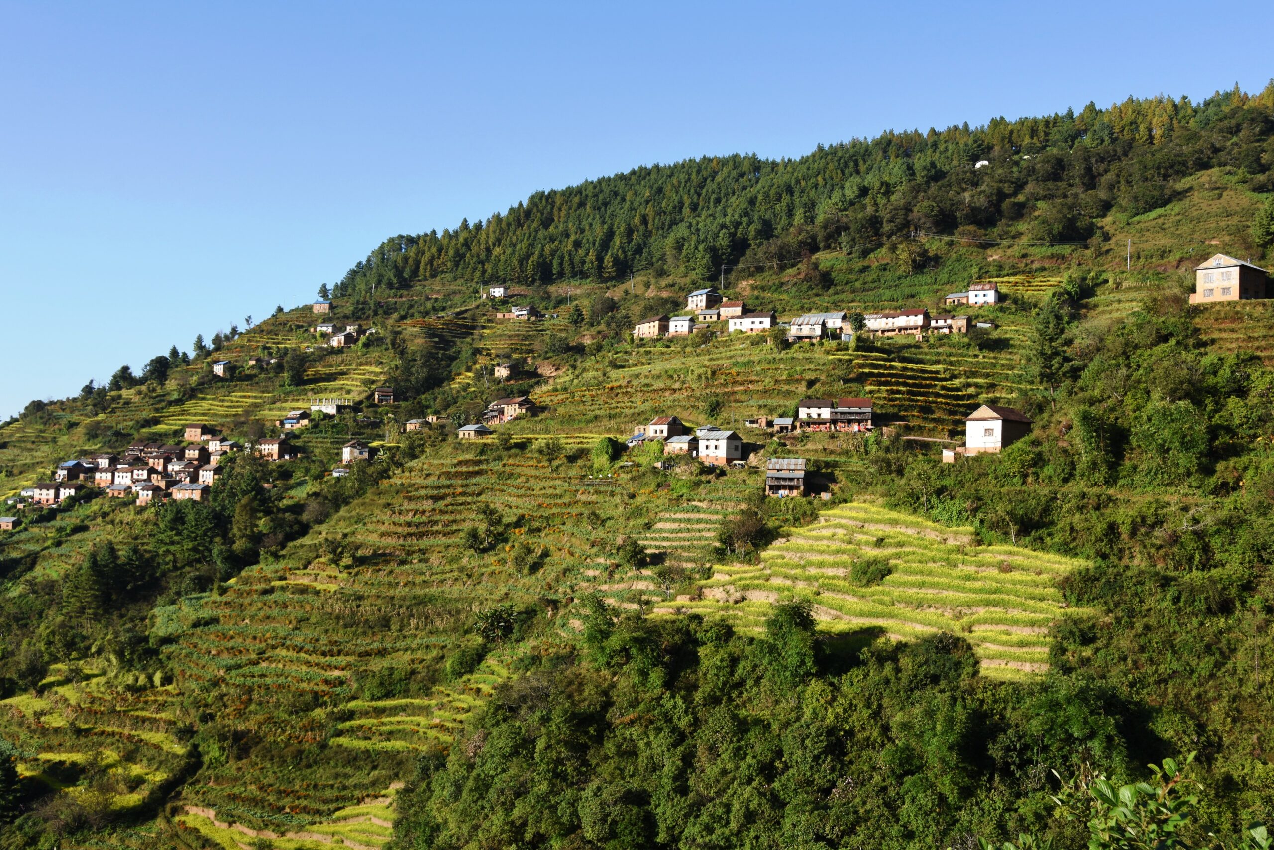 रित्तिदै धादिङको तोप्लाङ गाँउ