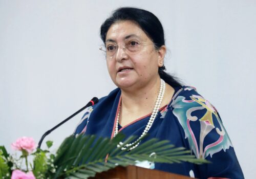 पूर्वराष्ट्रपति विद्यादेवी भण्डारी चीन भ्रमण जाँदै