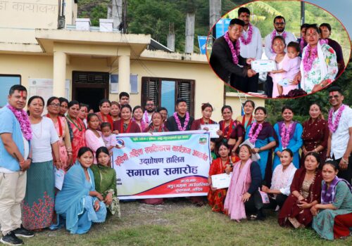 उद्घोषण तालिम लिएका धादिङ गुम्दीका महिलाहरु भन्छन्– ‘अब कार्यक्रम चलाउँछौं’