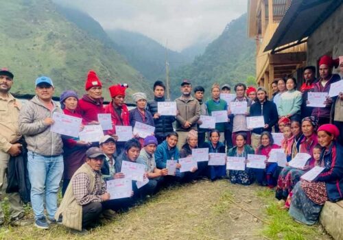 रुवीभ्यालीका किसानले खर्क व्यवस्थापनसम्बन्धी प्रशिक्षक बन्न प्रशिक्षण तालिम लिए