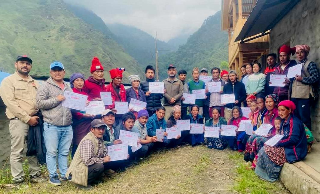 रुवीभ्यालीका किसानले खर्क व्यवस्थापनसम्बन्धी प्रशिक्षक बन्न प्रशिक्षण तालिम लिए