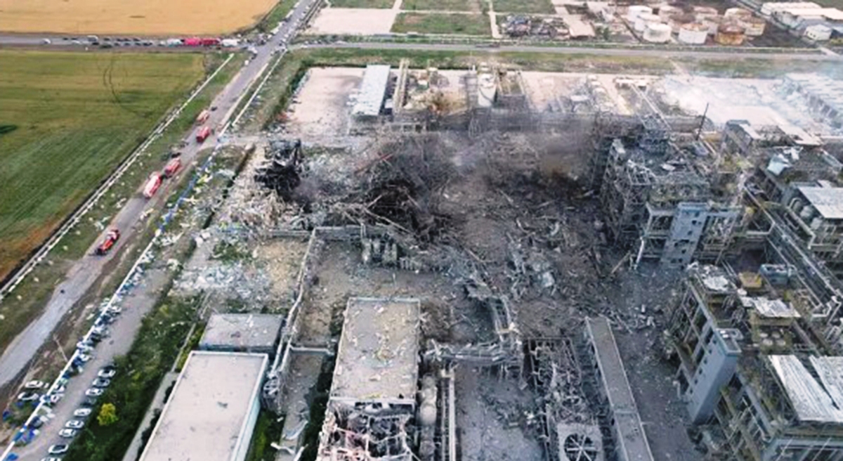 चीनमा रासायनिक प्लान्टमा विष्फोट हुँदा ६ जनाको मृत्यु