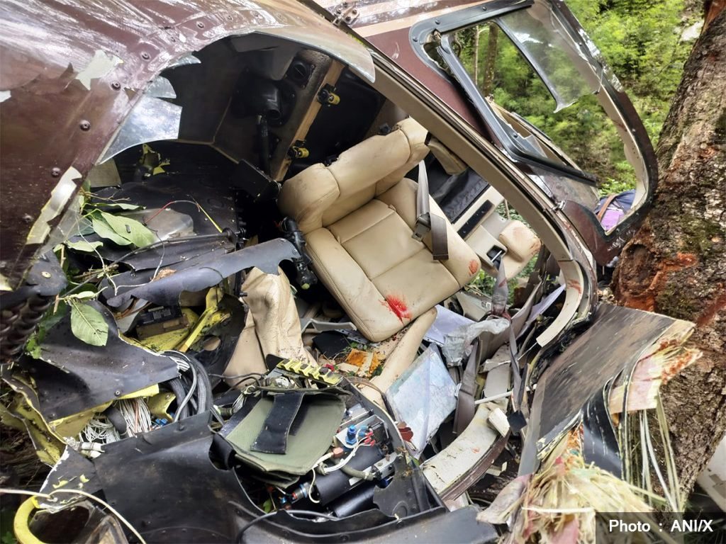 भारतमा हेलिकप्टर दुर्घटना हुँदा ५ जनाको मृत्यु