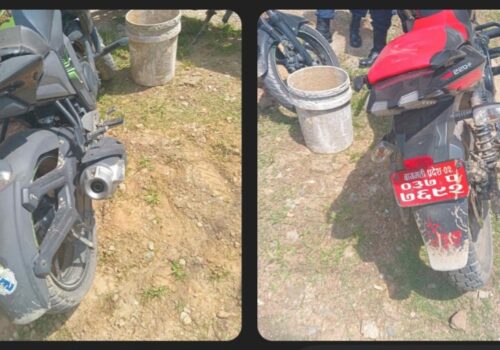 धादिङको बेल्खुमा दुई मोटरसाइकल एकआपसमा ठोक्किँदा तीन जना घाइते