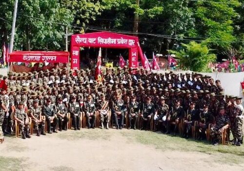 धादिङको भैरव गण गजुरीबाट ९६ जना सिपाही दिक्षित