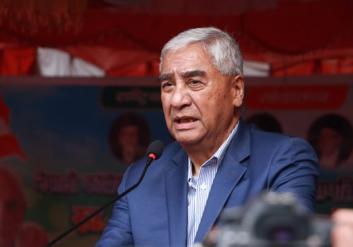 कुनै पनि पार्टीलाई एकल बहुमत ल्याउन गाह्रो छ: कांग्रेस सभापति देउवा