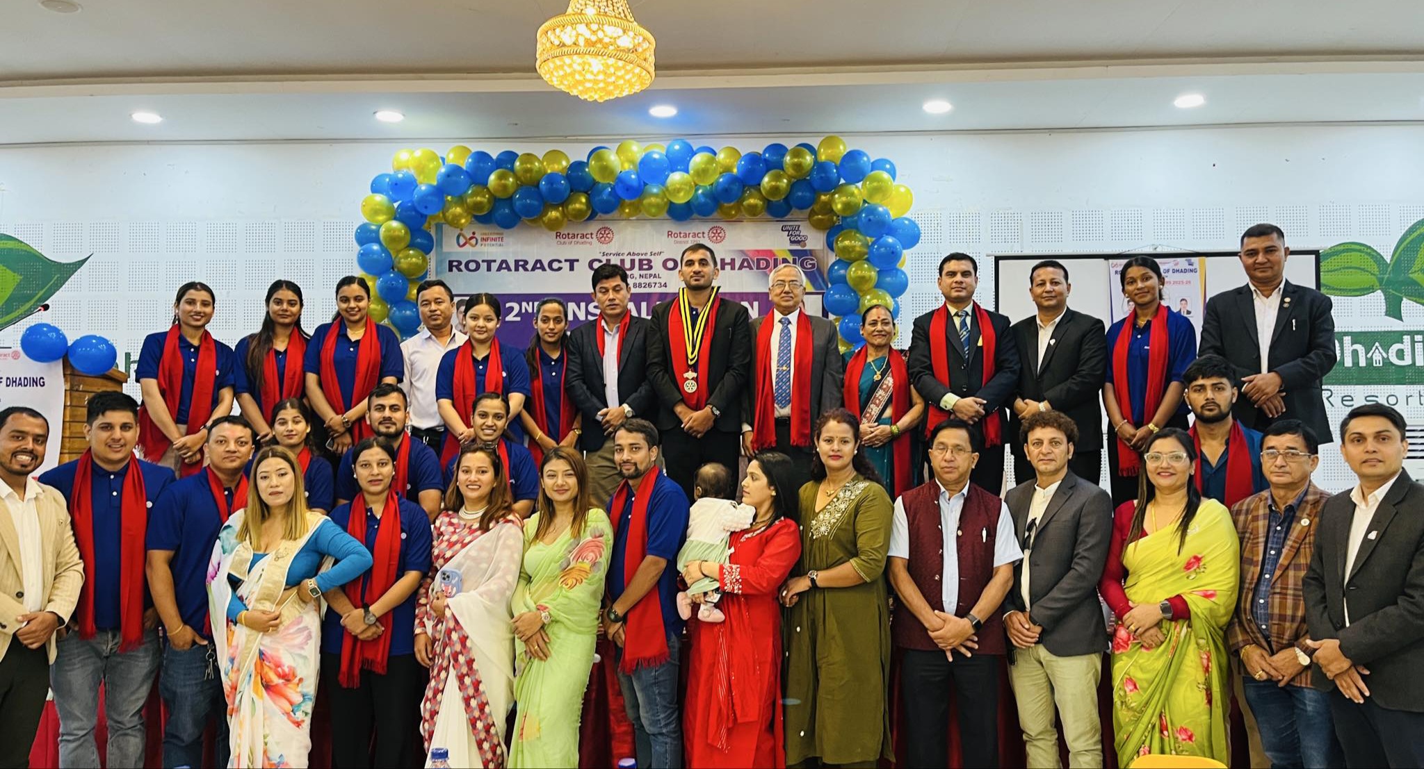 रोट्रयाक्ट क्लब अफ धादिङको दोस्रो पदस्थापन