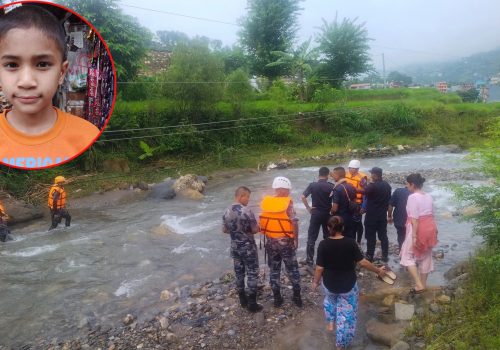 अरुङ खोलामा पौडी खेल्न गएका वेपत्ता अंकित अझै भेटिएनन्