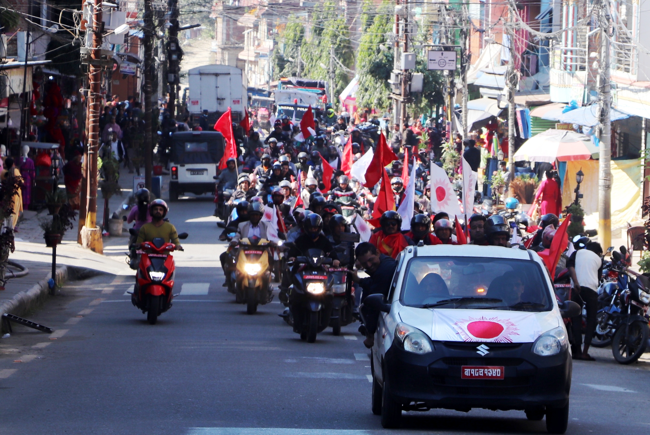 एमाले धादिङले गर्यो १३ वटै पालिकामा र्याली सहित कोण सभा