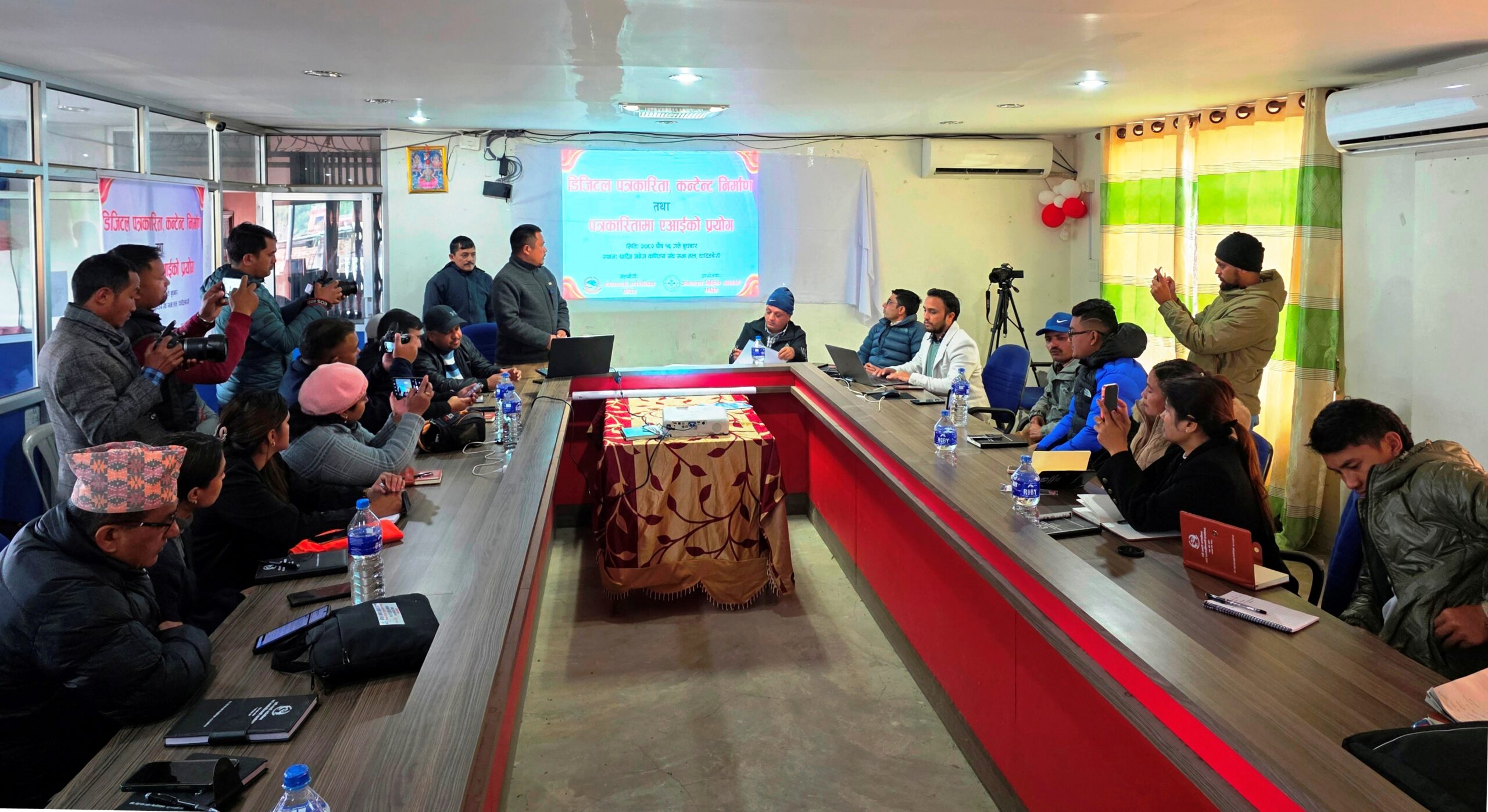 पत्रकारितामा एआईसम्बन्धी अभिमुखीकरण, रुवीभ्यालीका अध्यक्ष तामाङ भन्छन्– ‘पत्रकारिता परिवर्तनको संवाहक हो’