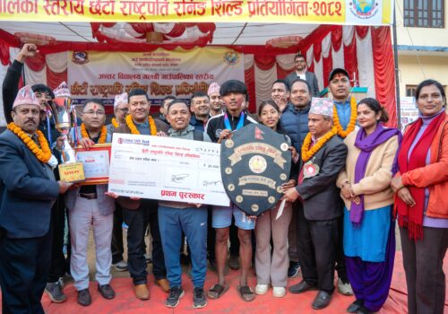 गल्छी गाउँपालिकाको राष्ट्रपति रनिङ शिल्ड द राइजिङ भिलेज इङलिस स्कुलले जित्यो