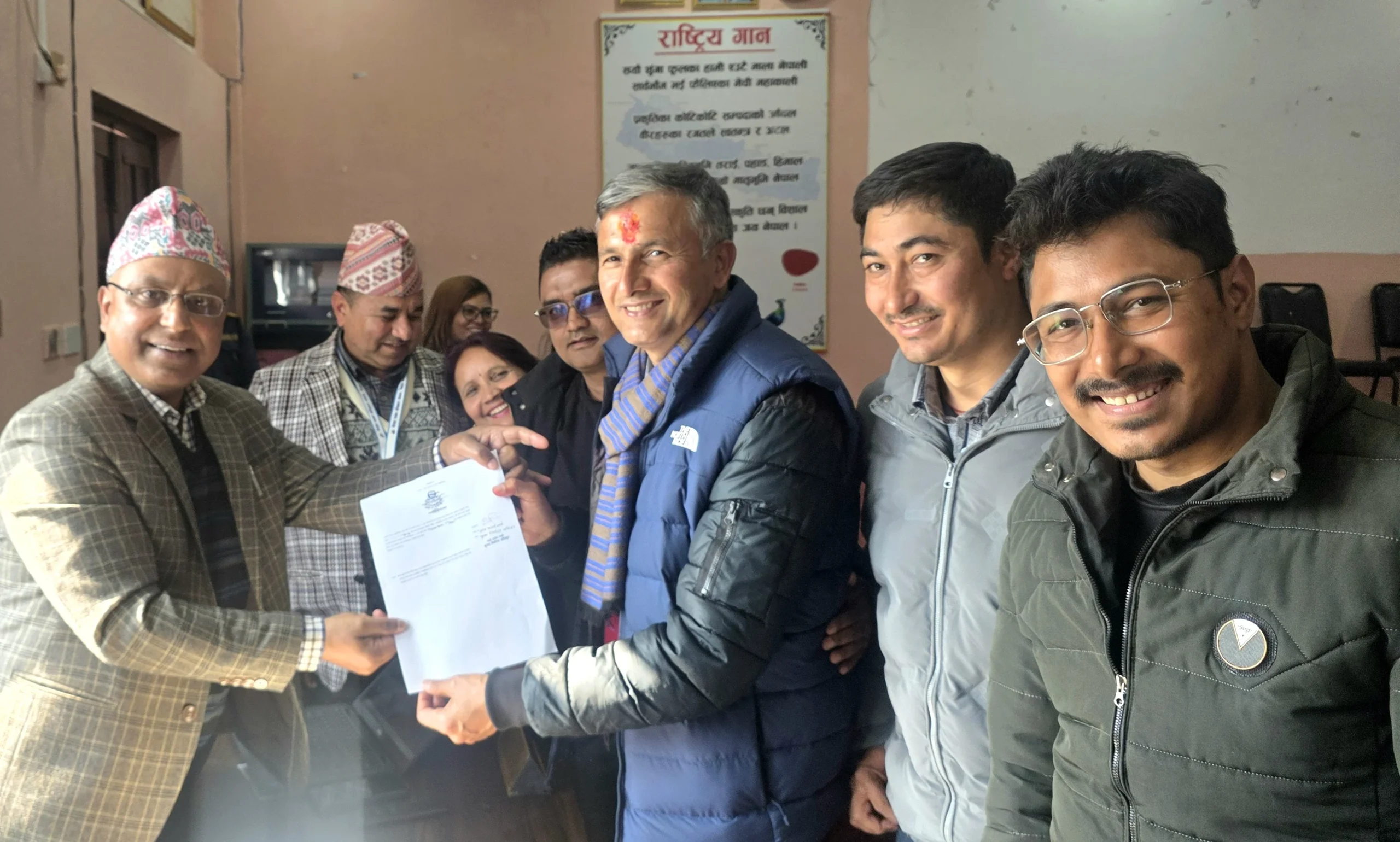 धादिङ–२ मा कांग्रेसबाट रमेश धमलाको उम्मेदवारी दर्ता