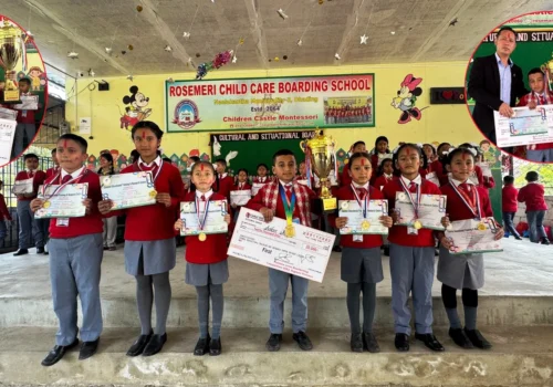 प्रदेश स्तरीय अंग्रेजी हस्तलेखन प्रतियोगितामा रोजमेरीका सबिर मिया प्रथम