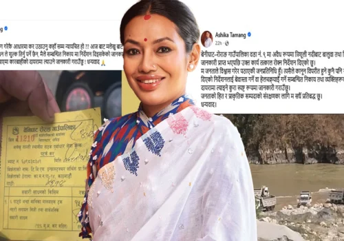 क्षेत्राधिकार मिचेर सांसद आशिका तामाङको निर्देशन