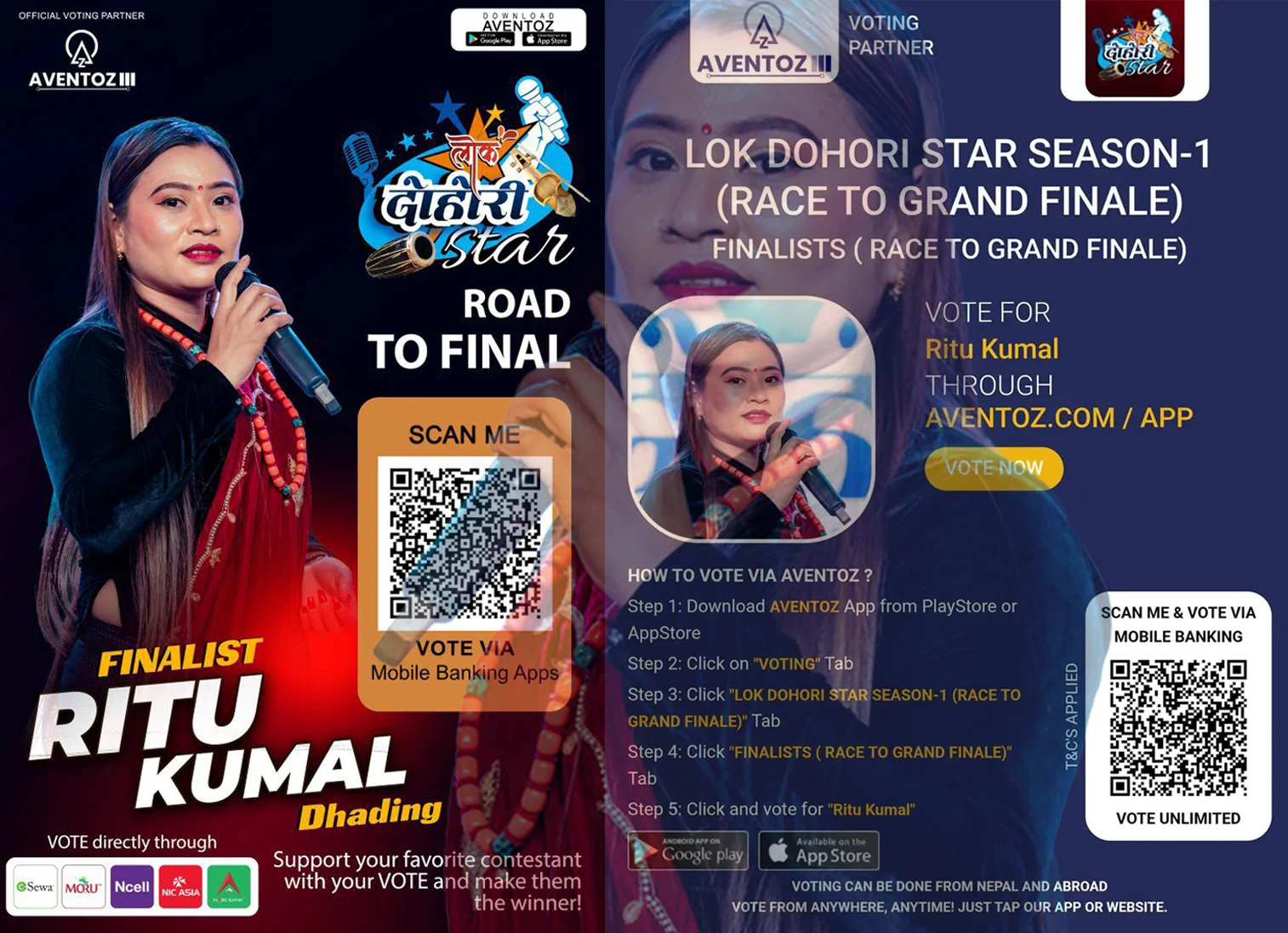 ‘लोक दोहोरी स्टार सिजन–१’ को फाइनलमा पुगेकी धादिङकी रितु कुमालको भोटको अपिल