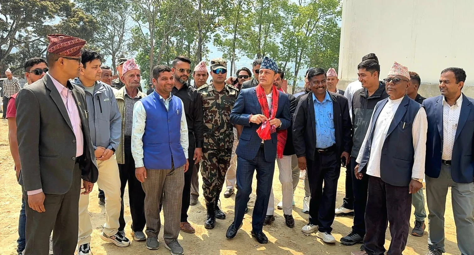 धादिङमा निर्माणाधीन फ्रेन्च फ्राइ उद्योगको सभामुख अर्यालद्वारा अवलोकन 