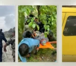 धादिङको रुवीभ्यालीमा भीरबाट साइकल यात्री खस्दा गम्भीर घाइते 